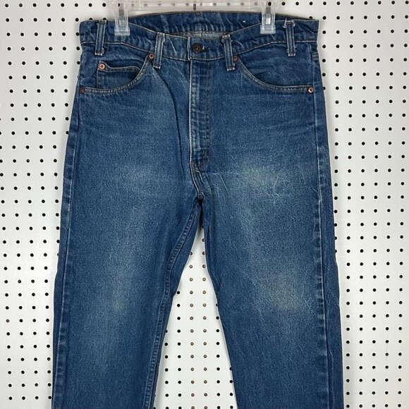Levi's 20505 0217 Orange Tab Blue Jeans 34x30 Dark Wash Vtg‎ 90s USA Made Cowboy - Picture 4 of 6
